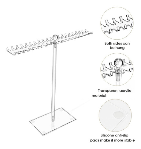 Ba Organizador De Collares De Acrílico, Soporte