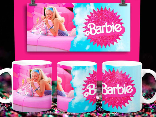 Taza Plástica Sublimada Barbie La Película