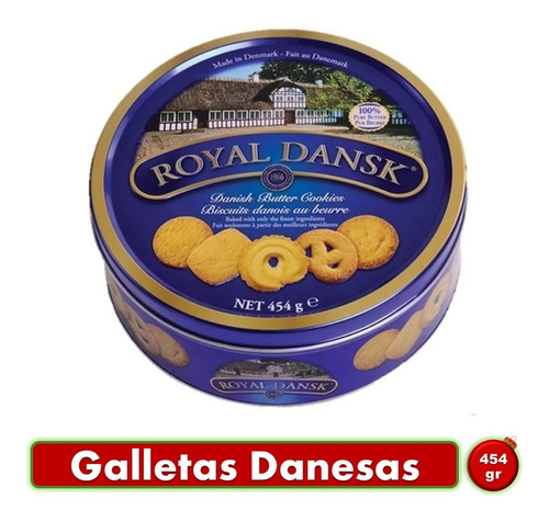 Galletas De Mantequilla Navideñas Danesas Lata Royal Dansk 