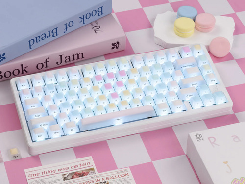 Womier Rainbow Jello 126-key Cherry Silicone+pc Keycap Set