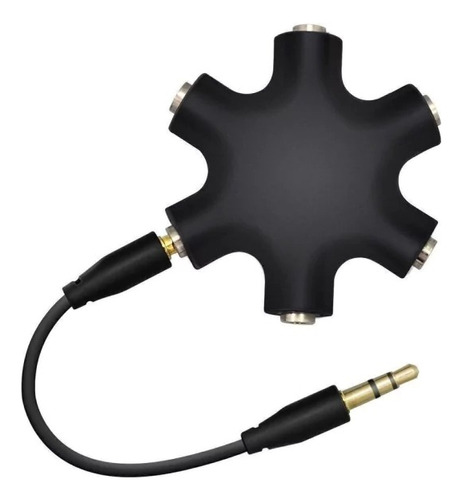 Splitter De Audio Tipo Estrella 1-5 3.5mm Con Cable Auxiliar