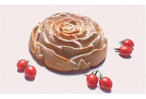 Molde De Silicona Forma De Rosa Flor Pasteles Reposteria