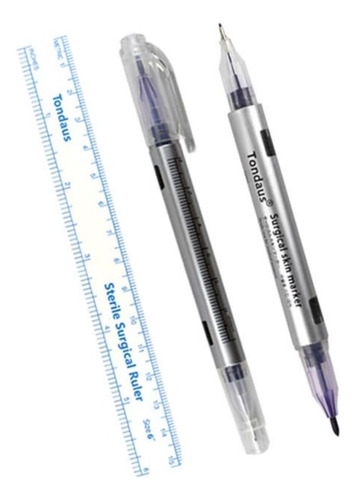 Marcador Diseño Rellenado Cejas Pigmento Microblading 2 En 1