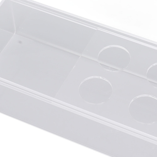 Jarrón De Flores De Acrílico Rectangular Transparente, Centr