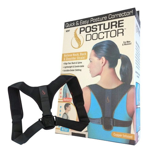 Faja Ortopédica Correctora De Postura Espalda, Dorsal,cuello