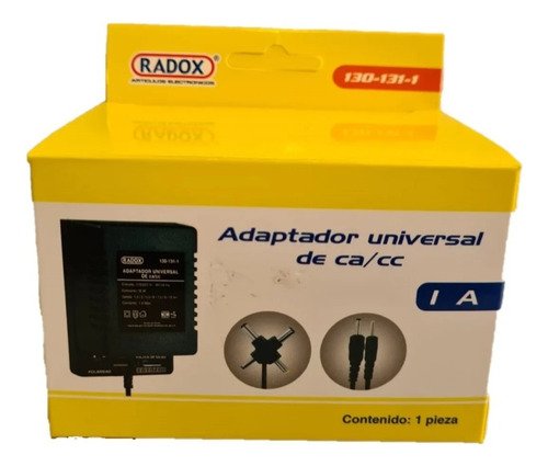 Adaptador Cargador Universal 130-131-1 Radox Multivoltaje