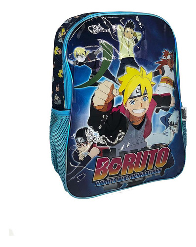 Mochila Escolar Costa Boruto Naruto 2 Modelos Luxcel Cor Azul