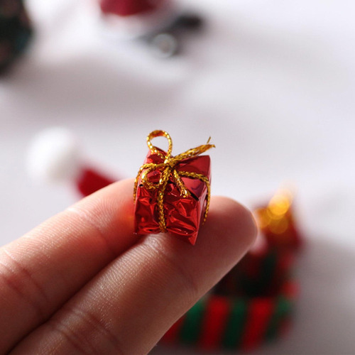 6 Casa De Muñecas Mini Sombrero Bufanda Árbol De Navidad