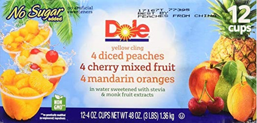 Dole Fruteros, Melocotones Mandarinas Y Cereza Fruta Mezclad