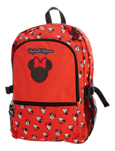 Mochila Escolar Juvenil Truzt Minnie Mouse Color Rojo 40cm Rojo Minnie Mouse