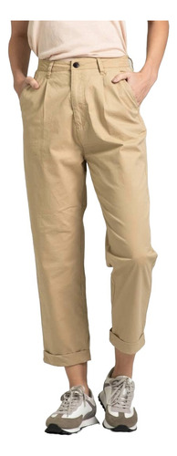 Pantalón Pinzado Gabardina Recto Mujer Brooksfield Bm5507