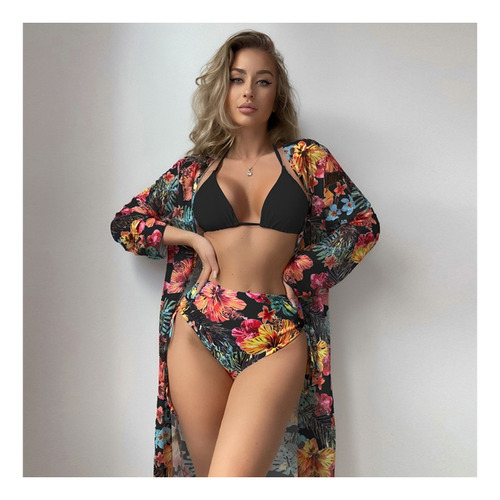 2023 Traje De Baño De Dos Piezas De Bikini+kimono De Verano