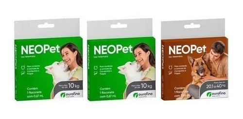 Kit Neopet 2un. Cães Até 10kg+1un. Cães De 20,1 A 40kg