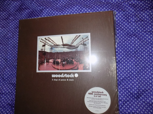 Woodstock, Caja  5 Lps, Importada , Con Libro Nueva, Edicion