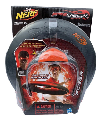 Frisbee - Nerf - Fire Vision Sports Flyer Disc - Día & Noche