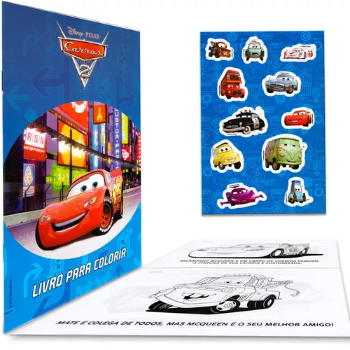 Disney Superlivro Para Colorir  Carros - Livraria Infantil e