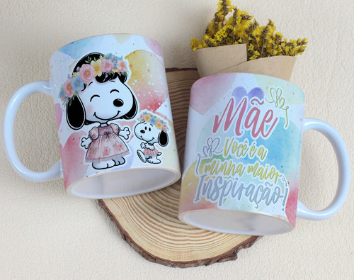 20 Artes Para Caneca Snoopy Dia Das Mães Em Corel #1767
