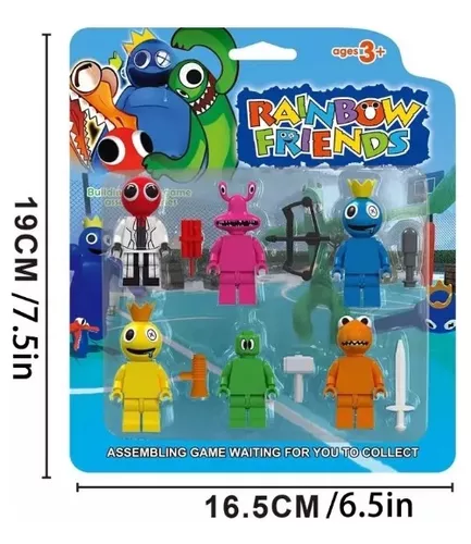 Kit 8 Bonecos RAINBOW FRIENDS - Poucas Unidades