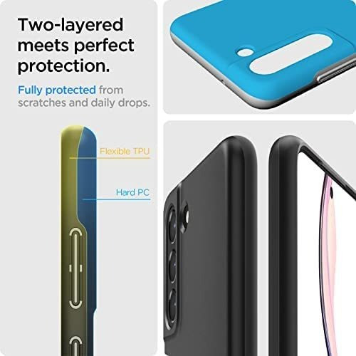 Imagen 4 de 7 de Funda Spigen Thin Fit Para Galaxy S21 Fe - Negro