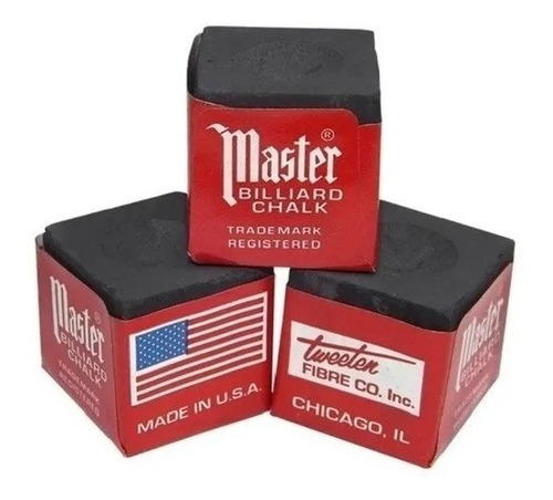 Giz Master Original Taco Bilhar Sinuca Caixa C/ 12 Unidades