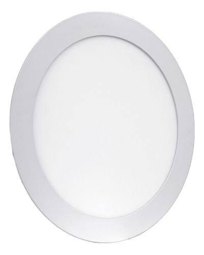 Pack 3 Foco Panel Plafón Led Embutido Redondo 18 W Luz Fría