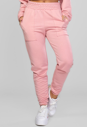 Calça Jogging Moletinho Moda Blogueira Inverno Feminina