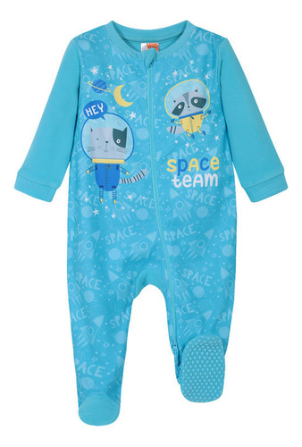 Pijama Bebé Entero Polar Celeste H2o Wear