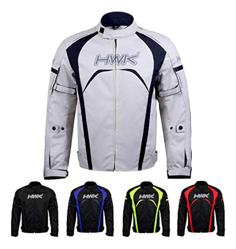 Chaqueta Para Hombre Riding Hwk Textile Racing Moto Hi-vis B