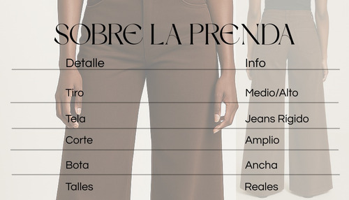 Jeans Wide Leg Marrón