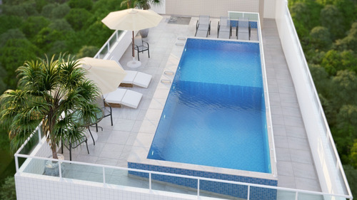 Imagem 6 de 11 de Lançamento Apartamento 1 Dormitório, Com Varanda Gourmet, Financiamento Direto Entrada R$24mil Ou Financiamento Bancário, Guilhermina Em Praia Grande! - Ap00808 - 70672025