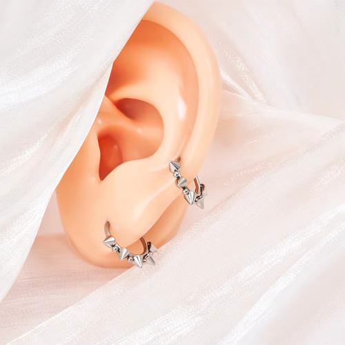 Piercing Arete Picos Punk Titanio G23 Astm F136 Unisex