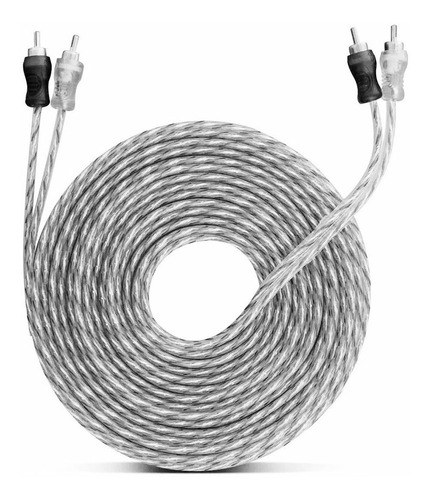Imagem 7 de 8 de Kit 1 Cabo Rca 5m + 2y Dupla Blindagem Injetado 4mm