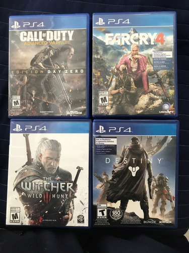 4 Juegos De Playstation 4 (Usado)