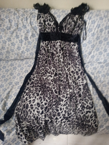 Elegante Vestido De Dama Animal Print Talla 10 Bcbgmaxazria.