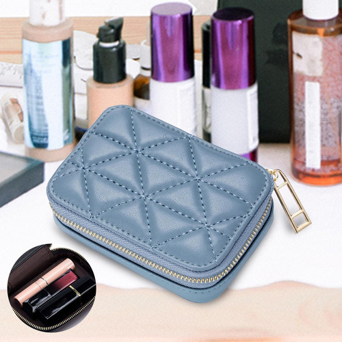 . Estuche Para Lápiz Labial Con Espejo Portátil Para Bolso