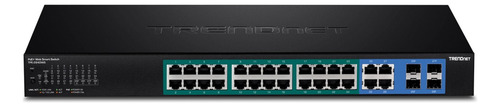 Trendnet Tpe-2840ws - Switch Poe 24 Puertos, 4sfp, 185w