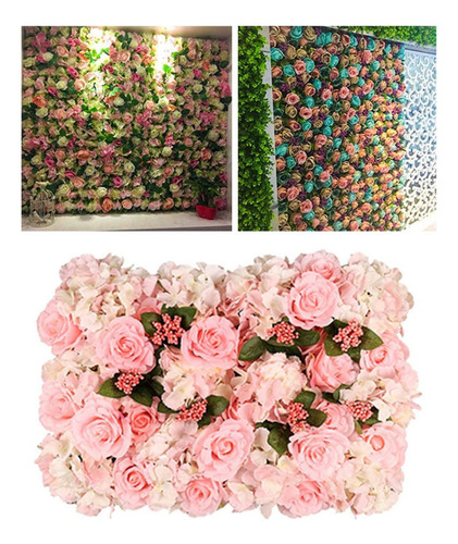 Panel De Pared De Flores De Boda Artificial