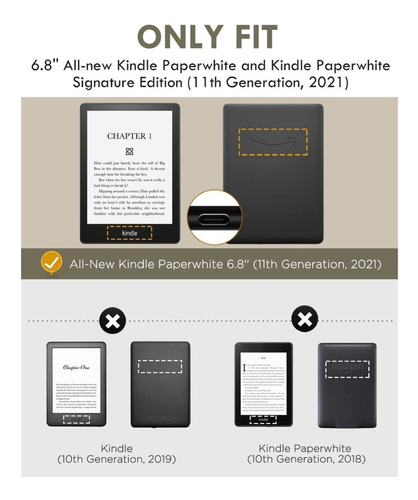 Imagen 2 de 6 de Funda Moko Para Kindle Paperwhite 6.8'' 11va Gen Y Signature