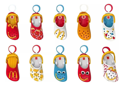 Mcdonalds Mini Crocs Keychain Happy Meal Toys Completed Toy