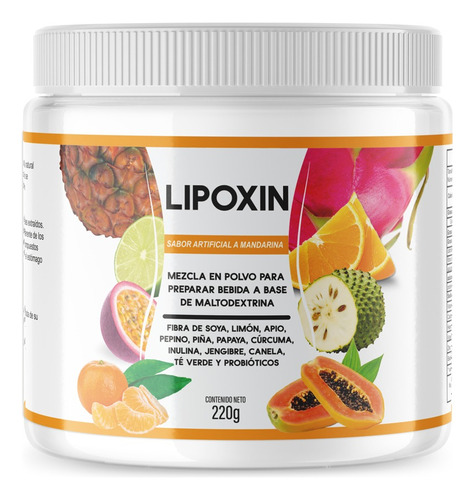 Lipoxin | Sabor Mandarina En Pote | 220 Gramos