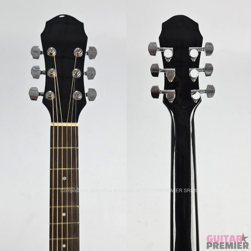 Imagen 10 de 10 de Guitarra Acustica Corte Lujo Varios Modelos + Pua + Funda