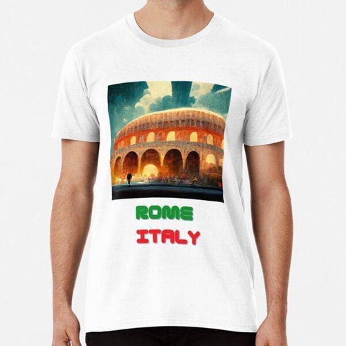 Remera Ciudades Capitales Del Mundo - Roma, Italia Algodon P