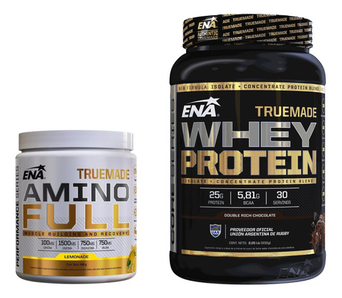 Truemade Whey Protein Ena X 2 Lb + Truemade Amino Full 146g