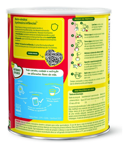Fórmula Infantil Ninho Fases 1+ 800g