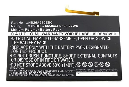 Synergy Digital Bateria Para Tableta Huawei Mediapad M3 Lite