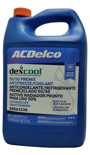 Refrigerante Acdelco 50/50 Dexcool