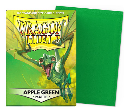 Dragon Shield Apple Green Matte 100 Sleeves 6 Madtoyz