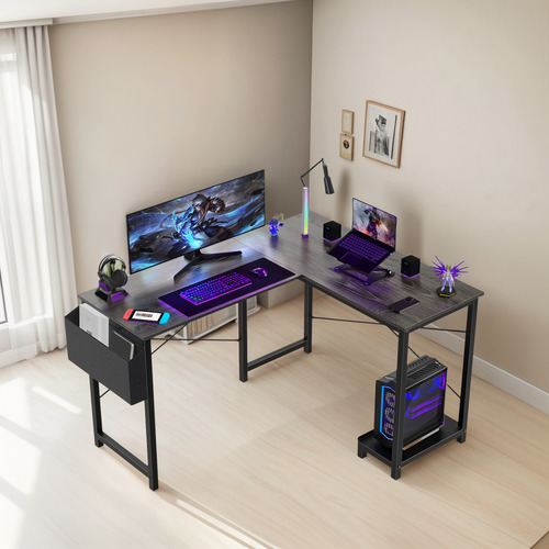 Escritorio L Para Computadora Mesa Juegos Esquina 1.27m Sopo