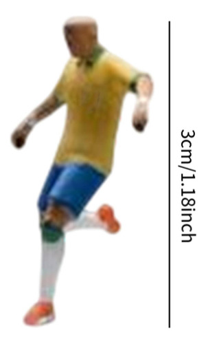 1 64 Figura De Jogador De Futebol Figura Miniature Amarelo