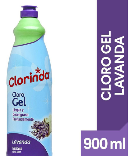 Cloro En Gel Clorinda Lavanda 900 Ml